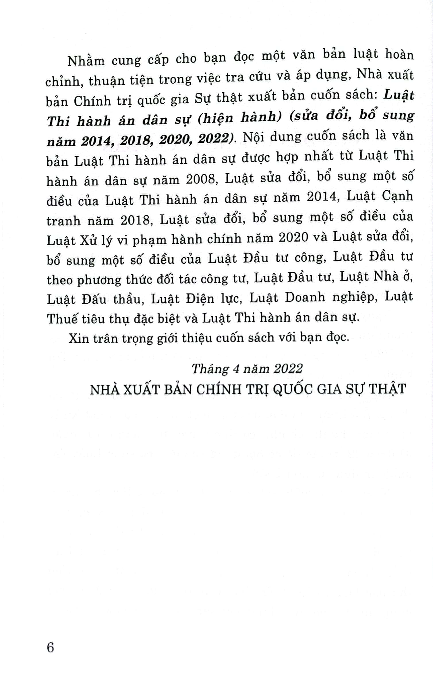 Luật Thi hành án dân sự (Hiện hành) (Sửa đổi, bổ sung năm 2014, 2018, 2020, 2022)