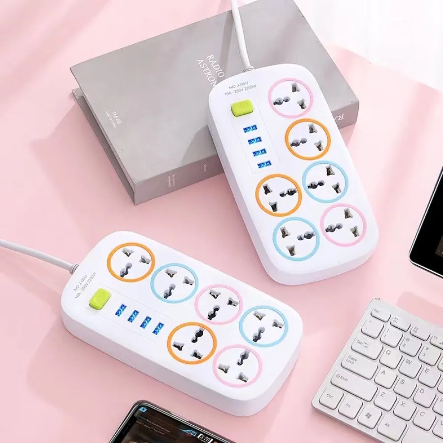Ổ điện ổ cắm điện đa năng thông minh 2200w có cổng USB tiện lợi an toàn chống giật chống cháy nổ