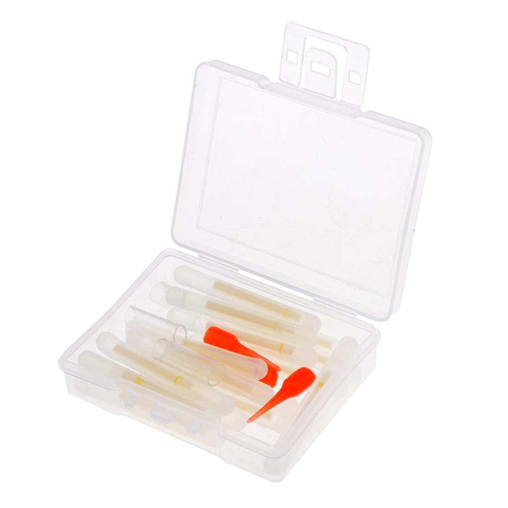 2-4pack 15pcs Night Fishing Light Luminous Glow Sticks Fishing Rod Light