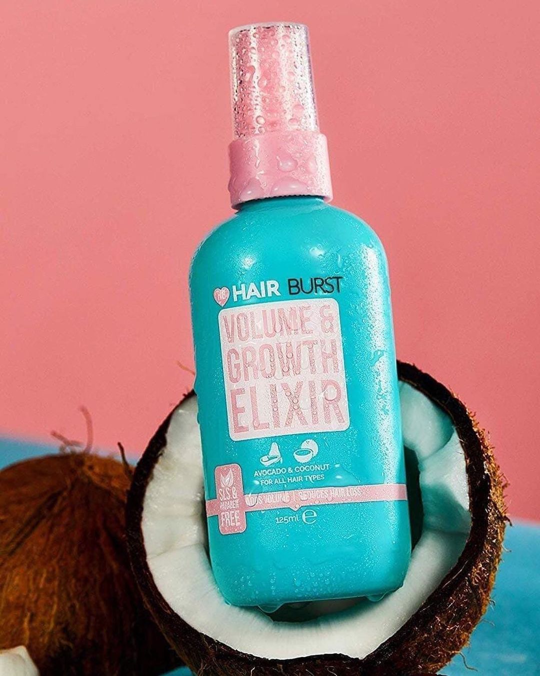 Xịt Hairburst Volume and Growth Elixir Tạo Độ Phồng Và Kích Thích Mọc Tóc 125ml + Tặng Kèm Túi Đựng Mỹ Phẩm Họa Tiết