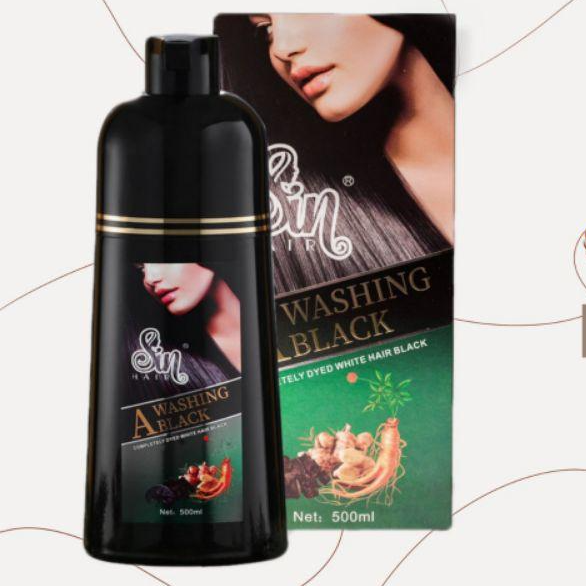 Dầu gội số 1 Nhật Bản phủ bạc màu đen Sin hair 500ml