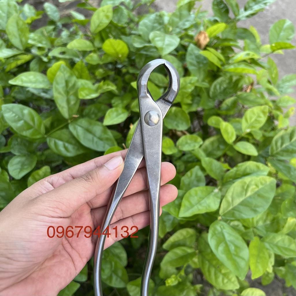 SET Kìm Cạp Tròn + Cạp Chéo Thép Trắng Nguyên Khối CN Nhật Bản, Dụng cụ Chuyên Cắt Tỉa Cây Bonsai, Cây Cảnh