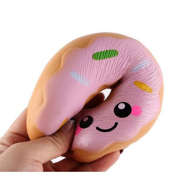 Đồ chơi đàn hồi chậm hình bánh Donut mặt cười