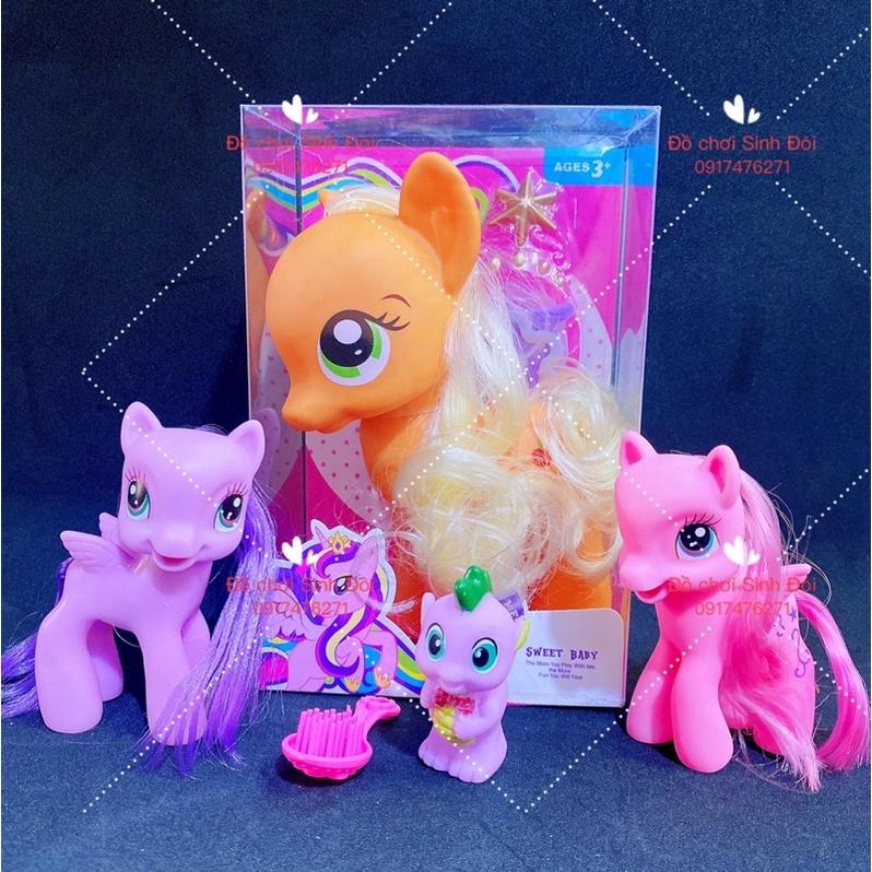 Mô hình ngựa pony - combo 4 con