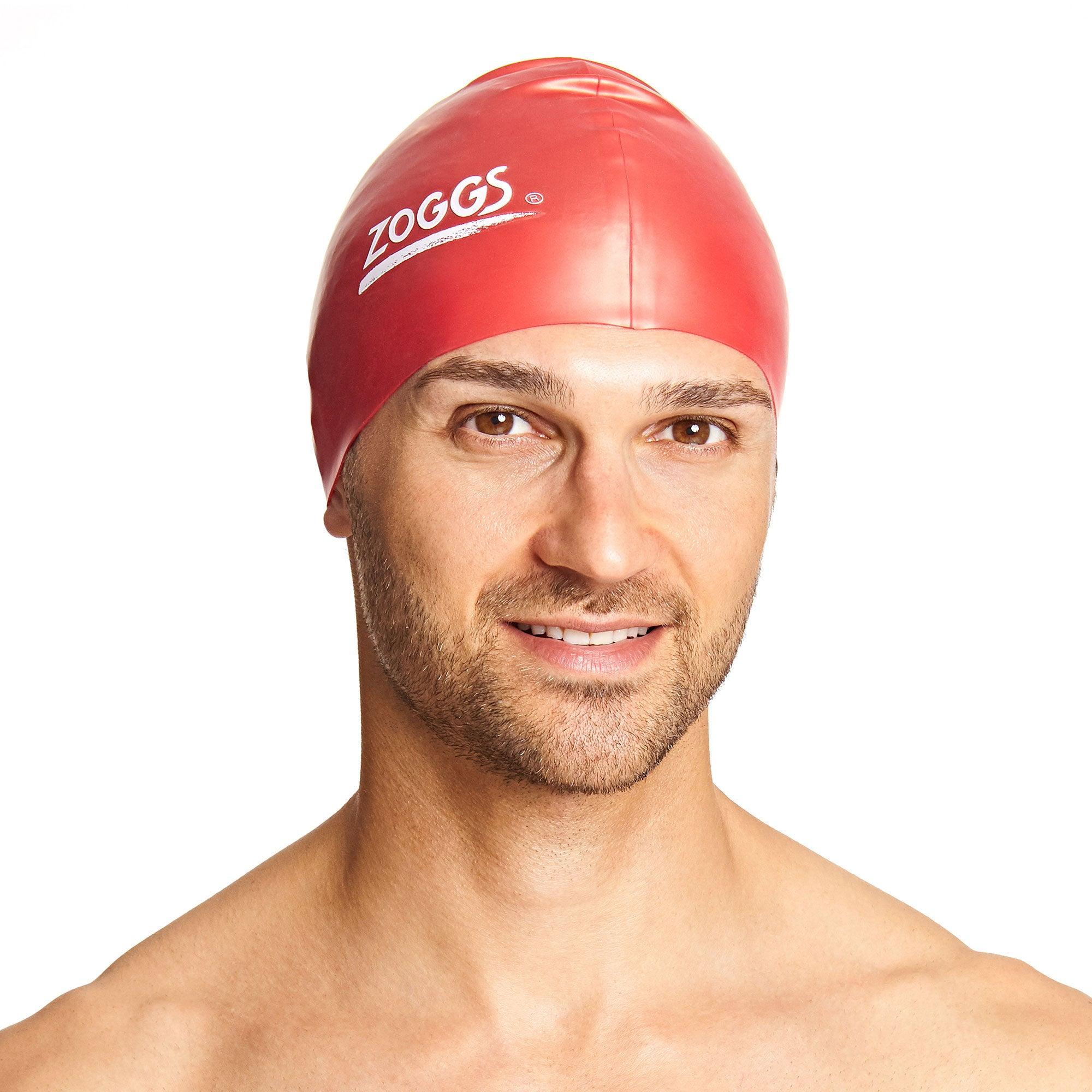 Mũ bơi unisex Zoggs Red Silicone Cap-Plain - 465024-RD