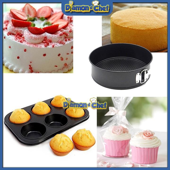 Bộ 5 Khuôn Làm Bánh Màu Đen