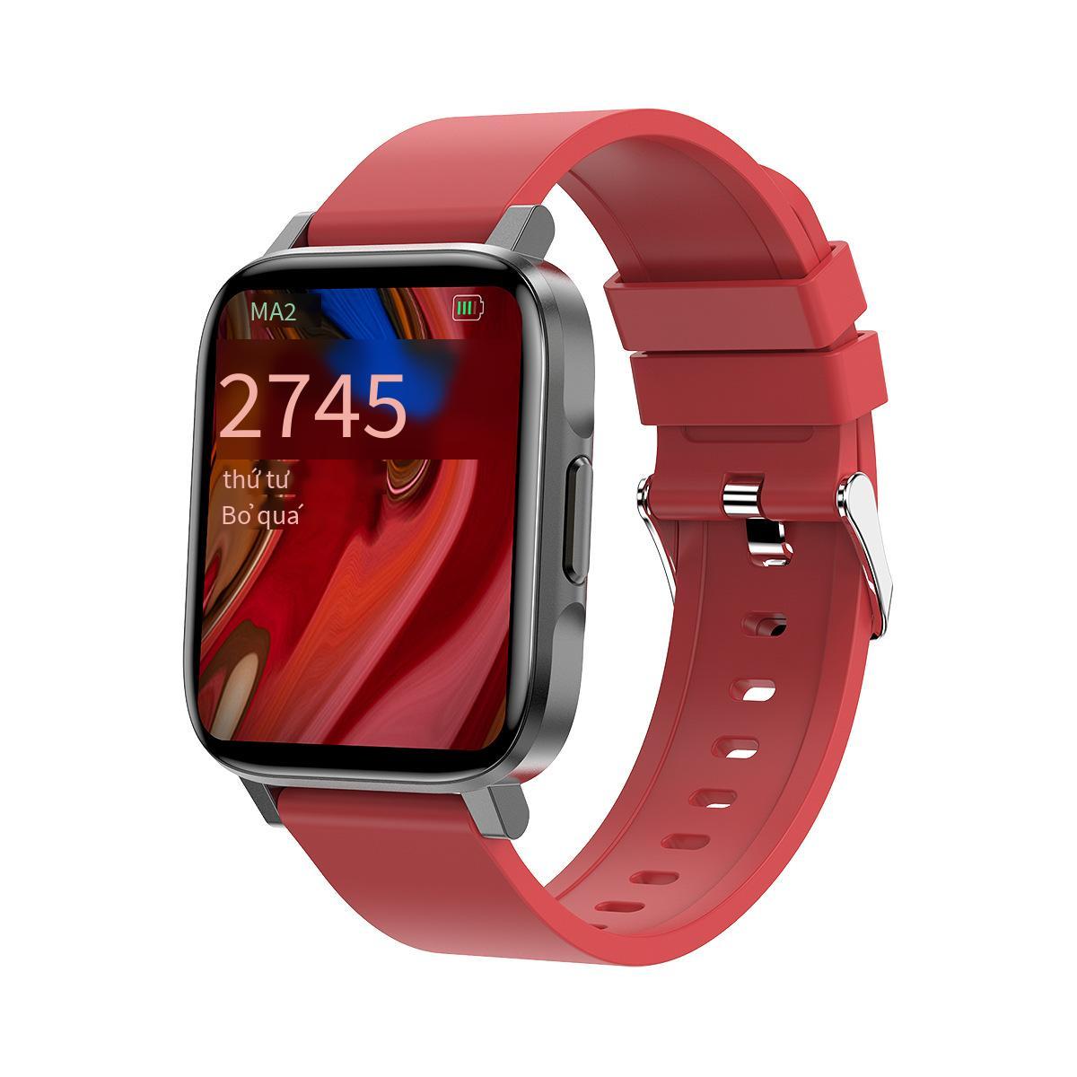 Đồng hồ thông minh màn hình lớn F60 tốt nhất Nhịp tim liên tục Hồng ngoại Oxy trong máu thật Bluetooth Nhiệt độ cơ thể Vòng đeo tay thể thao