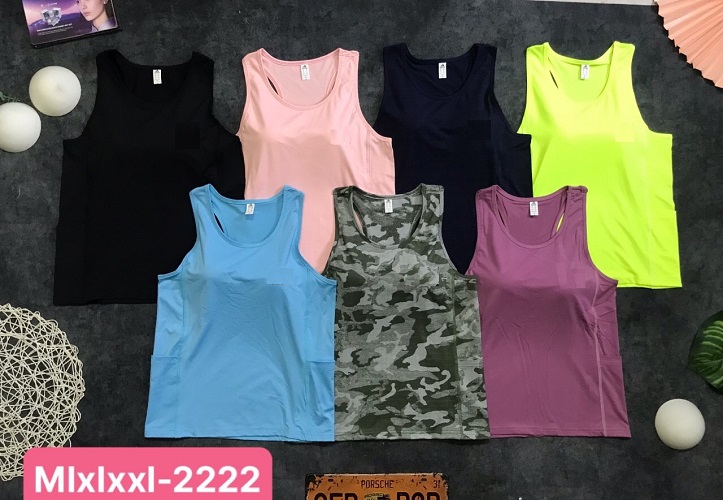 Áo Ba Lỗ Nữ Tập Thể Dục Gym Yoga Fitness
