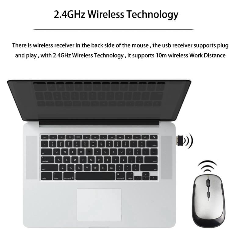 Chuột không dây siêu mỏng kết nối USB 2.0 cho máy tính
