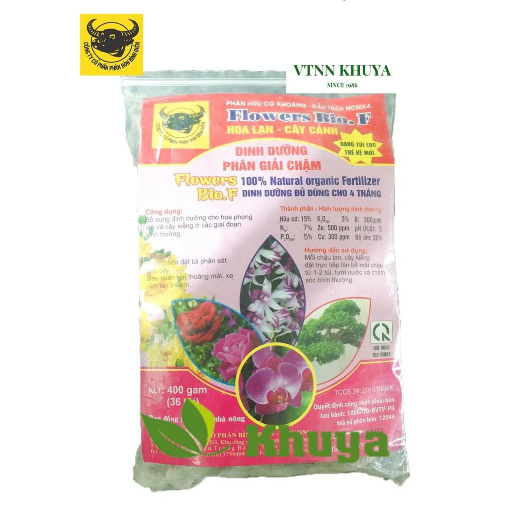 Phân bón hữu cơ khoáng Đầu Trâu Dinh dưỡng tan chậm túi 36 gói