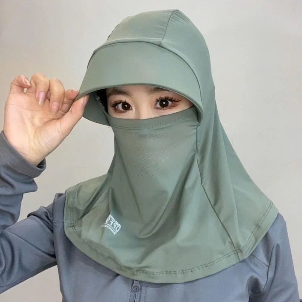 Nón khẩu trang chống nắng UPF50+ Mũ Chống Nắng Vải Dễ Thương Chất Liệu Bền Đẹp, Thời Trang MÀU ĐEN - NÓN CHỐNG NẮNG NỮ