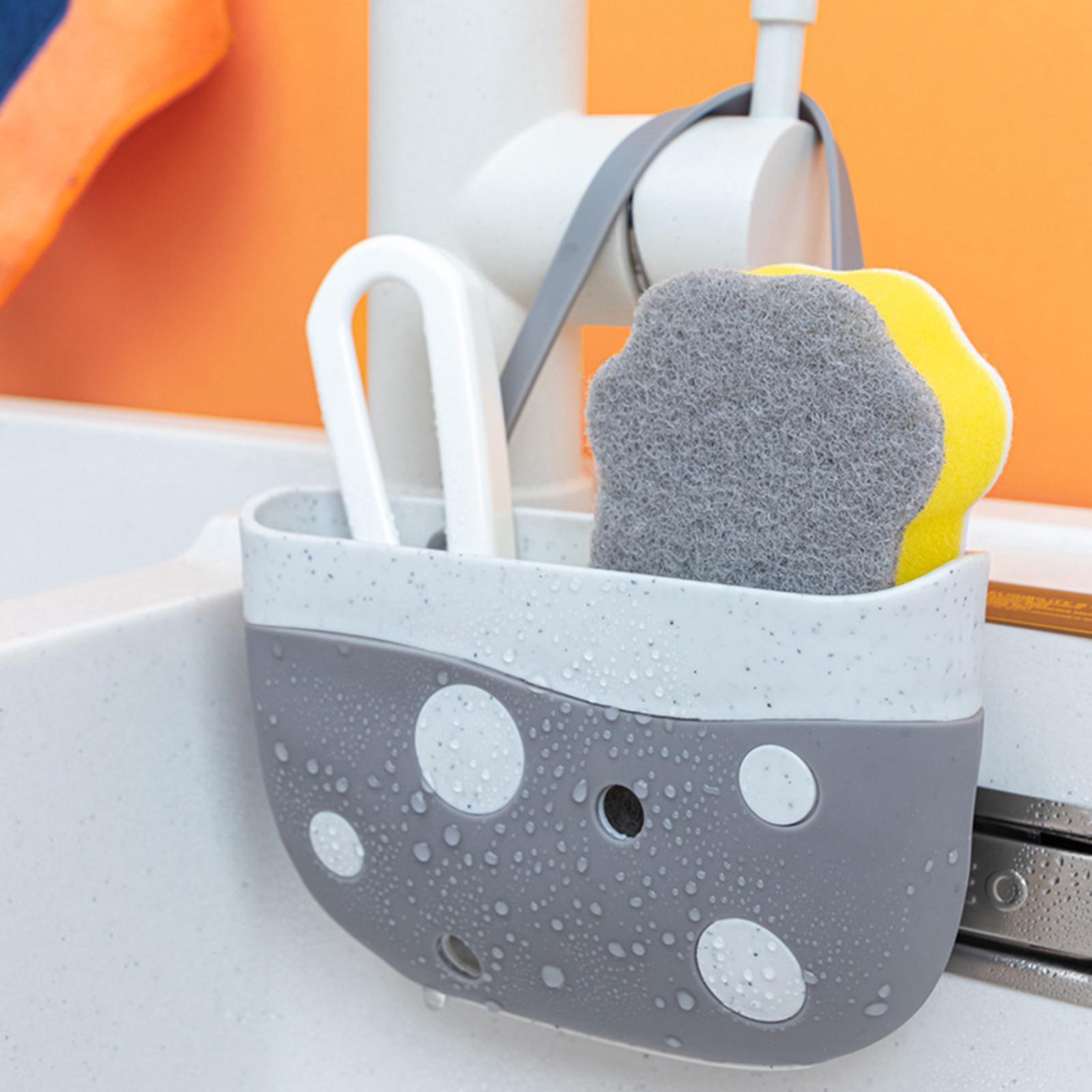 Kitchen Caddy Holder Bathroom Organizer Hanging Drain Storage Basket