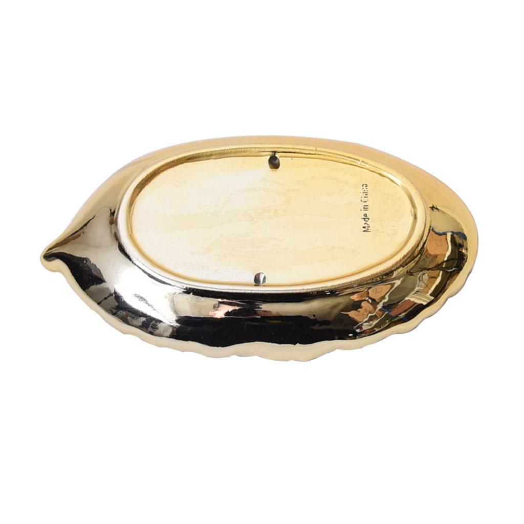 Nordic Room Decor Ceramic Leaf Tay Pad Key Trinkets Necklace Jewelry Holder