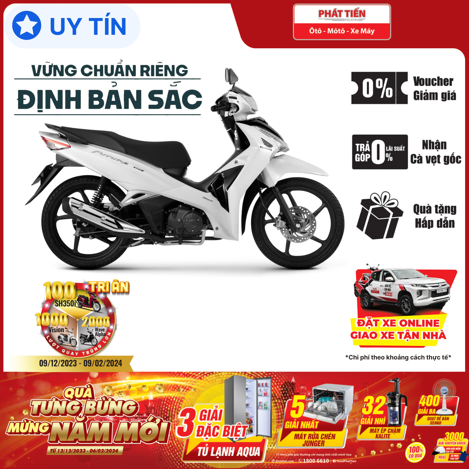 Xe Máy Honda Future 125 FI 2024 -Cao cấp (Phanh đĩa - vành đúc)