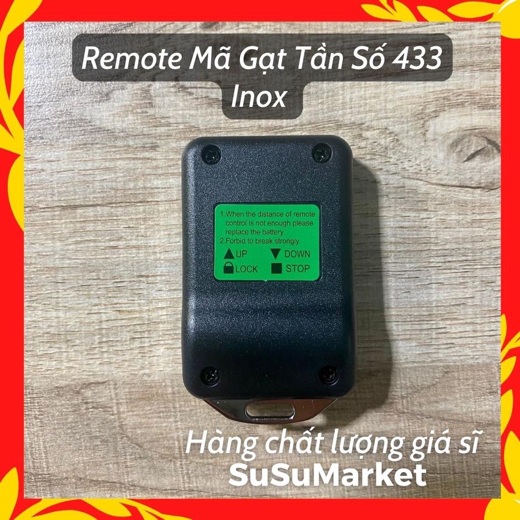 Remote cửa cuốn MÃ GẠT 433Mhz | Mạch chuẩn Loại 1 | Nút Inox sóng xa |