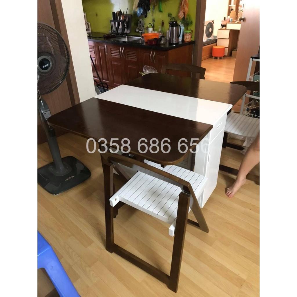 BÀN ĂN THÔNG MINH GỖ SỒI TỰ NHIÊN