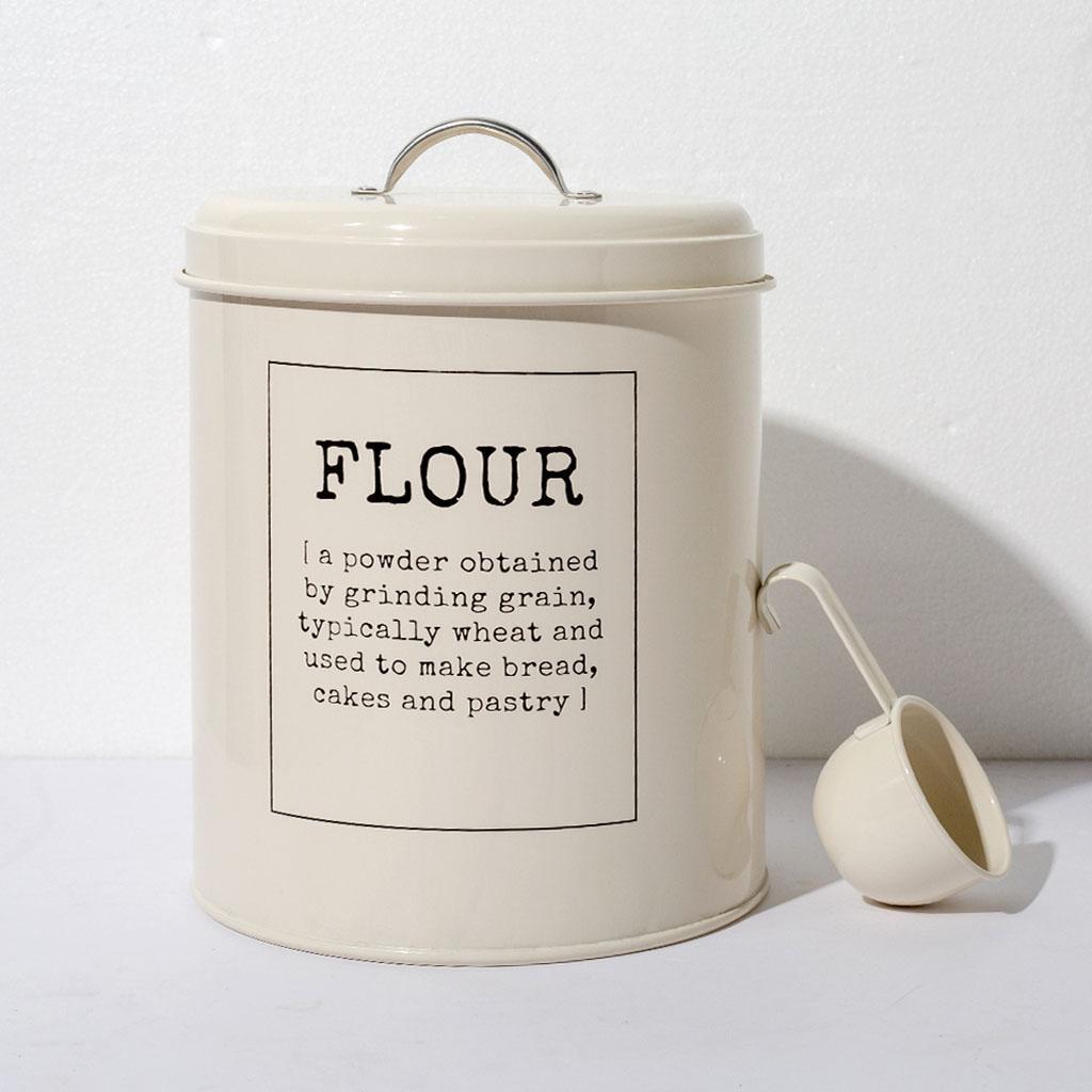 Food Flour Storage Tin Jar 5 litres Container