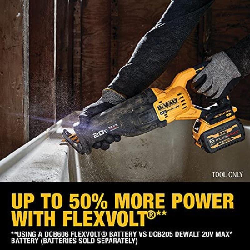 Thân máy cưa kiếm Dewalt Brusless 20/60V Max Flexvolt Advantage DCS386N - Chính hãng