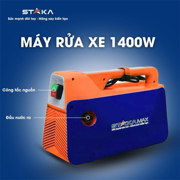 Máy Rửa Xe 1400W STAKA (1C/H, 1C/T) KA-2796