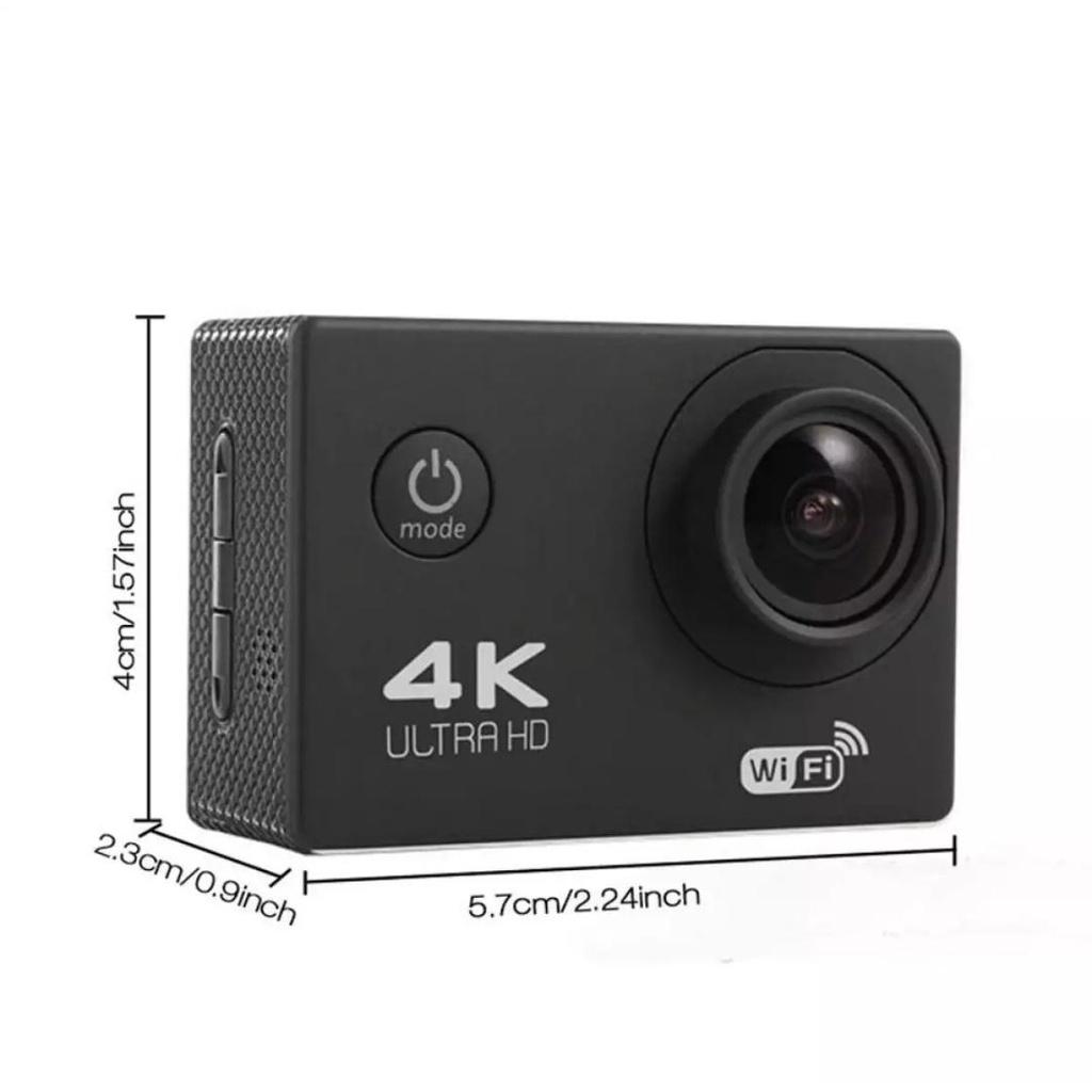 Camera hành trình chống nước 4K SPORT Ultra HD DV, kết nối WF bằng phần mềm, góc quay 170 độ