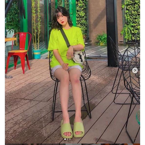 Áo Phông Trơn Xanh Chuối - HÌNH CHỤP THẬT