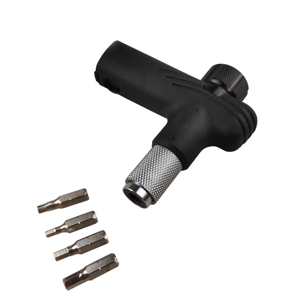 T Torque Ratchet Wrench Set 4 5 6 Nm Allen Key 3, 4, 5 mm Hex T25 Tool Bits