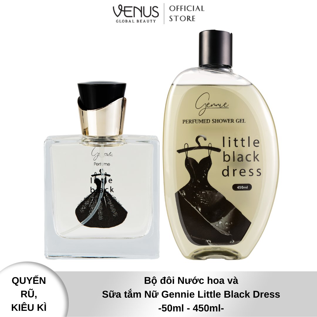 Bộ đôi Nước hoa và Sữa tắm Nữ Gennie Little Black Dress
