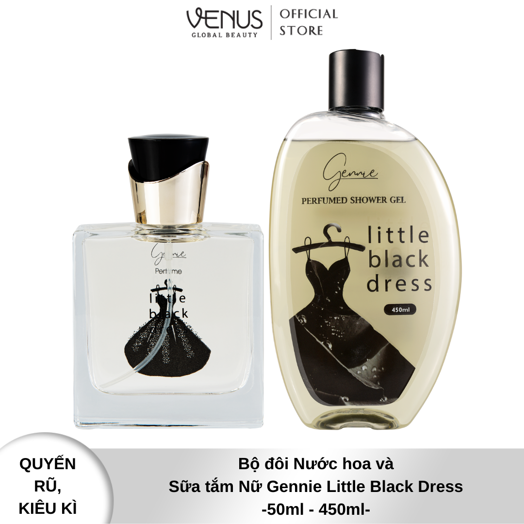 Bộ đôi Nước hoa và Sữa tắm Nữ Gennie Little Black Dress (50ml - 450ml)