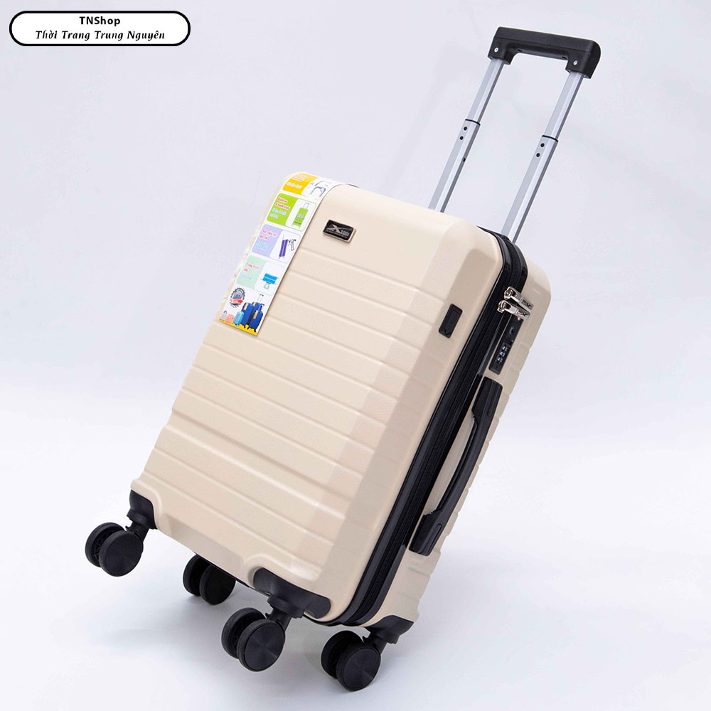 Vali Du Lịch Xbags White Titan Pro XB 6105 - Vali 20 Inch Có Cổng Sạc USB Tiện Lợi, Khóa TSA, Nhựa ABS Chống Va Đập, Thiết Kế Hiện Đại, Bền Bỉ