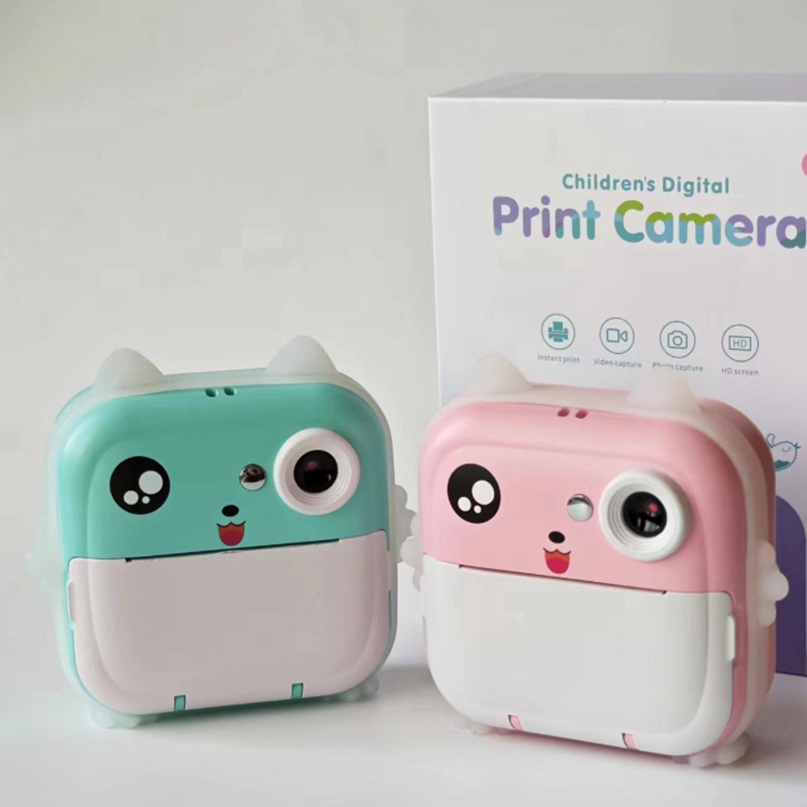 Instant Print Camera for Kids, Selfie Video Camera 2.4 inch LCD Screen Toys Children Selfie Camera for 3-12 Years Old Girls Boys