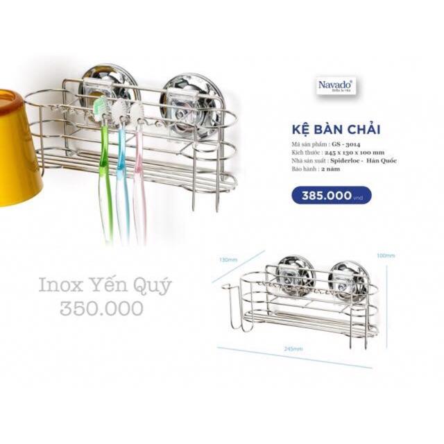 Kệ bàn chải hít chân không