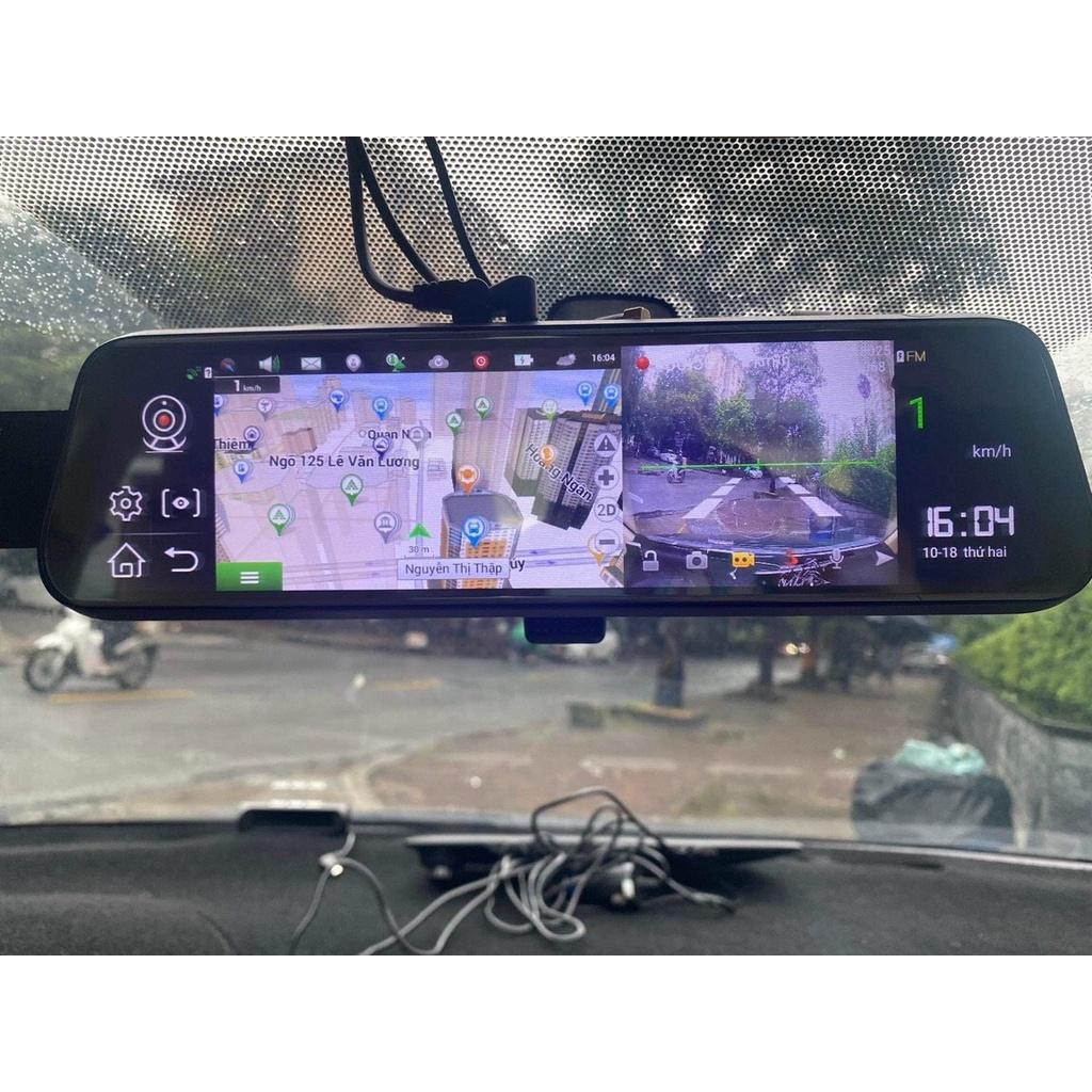 Camera hành trình ô tô D10 độ phân giải FHD, cảnh báo va chạm, lệch làn, hỗ trợ quay đêm, định vị GPS bảo hành 12 tháng