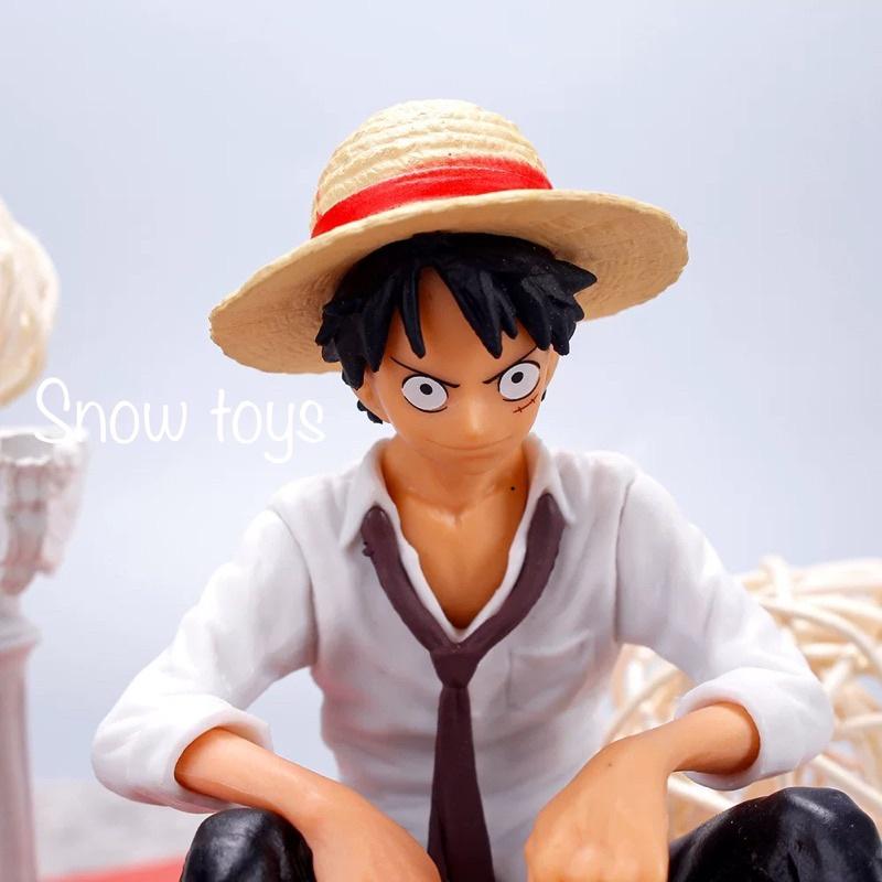 Mô hình luffy ngồi - mô hình one piece - onepiece - chiều cao 12cm