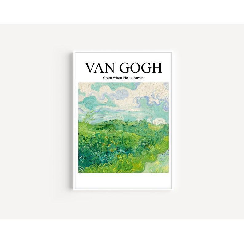 bộ 6 tranh Van gogh hiện đại tranh treo tường có đinh móc tặng kèm