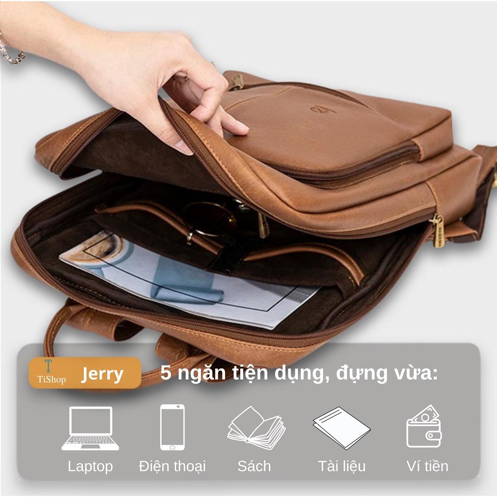 Balo Da HANAMA Jerry - Vừa Laptop 15,6 inch