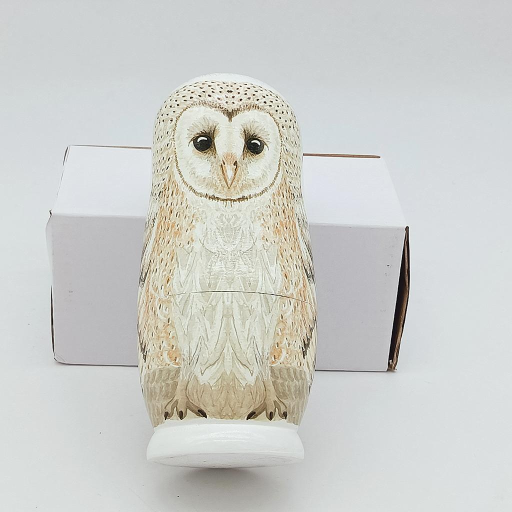 Matryoshka Russian Nesting Dolls Babushka Wooden Owl Stacking Dolls Figurine