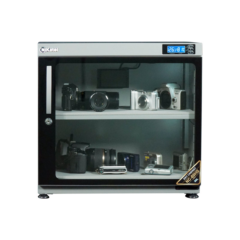 Tủ chống ẩm cao cấp Nikatei NC-80HS Siver Plus - Hàng Chính Hãng Bảo Hành 5 Năm