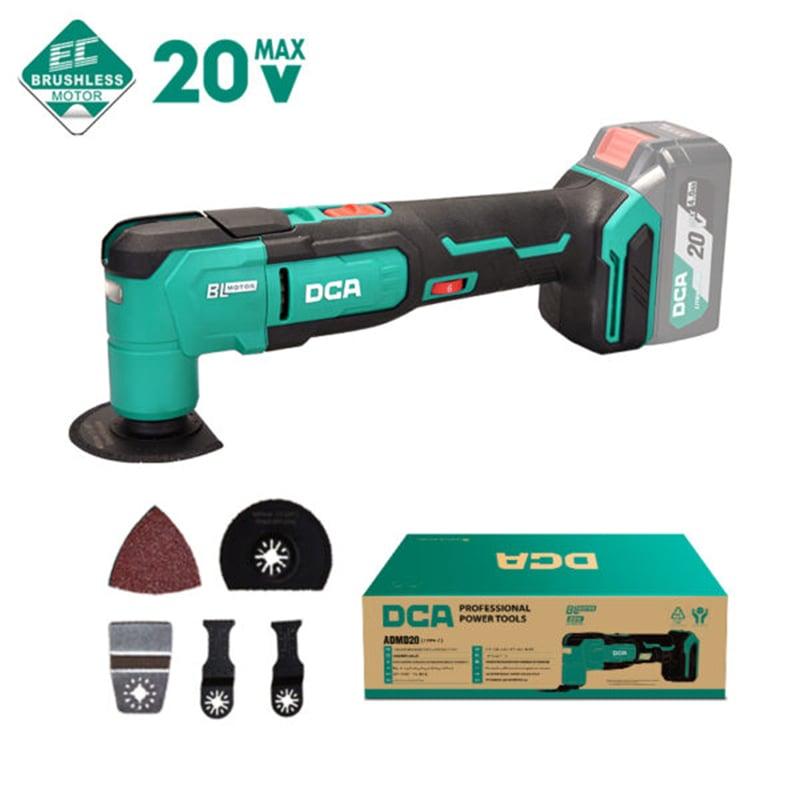 MÁY CẮT ĐA NĂNG CHỔI THAN DÙNG PIN 400W DCA ADMD20Z - HÀNG CHÍNH HÃNG