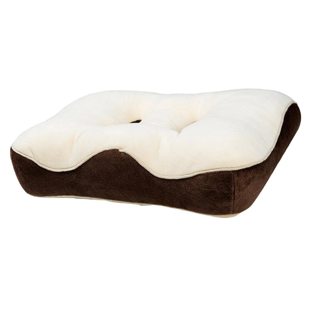 Memory Foam Seat Cushion Office Chair Pillow Relief Back 41x31x9cm Beige