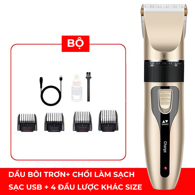 Tông đơ cắt tóc, Tông đơ điện, cạo tóc có thể sạc lại