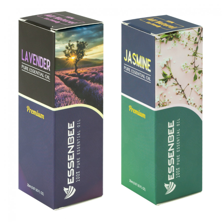 Combo Tinh dầu Hoa Lài và Tinh dầu Hoa Lavender - Essenbee