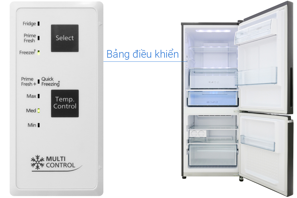 Tủ Lạnh 2 Cánh Panasonic 255 Lít NR-BV280GKVN ngăn đá dưới - Ngăn đông mềm siêu tốc - Hàng chính hãng