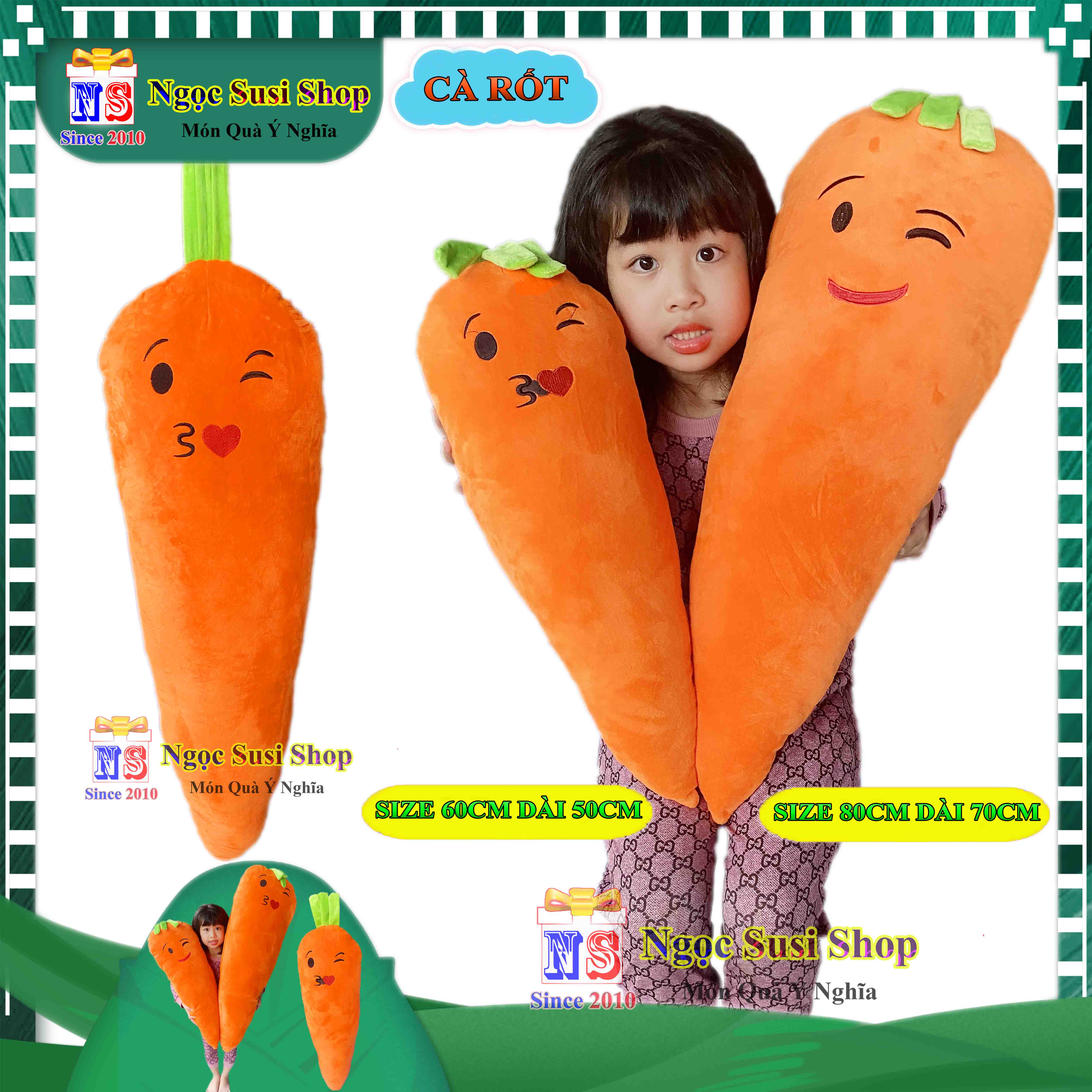 GẤU BÔNG CỦ CÀ RỐT ÔM NGỦ SIÊU TO DÀI RẤT MỊN NHA - GỐI ÔM HÌNH CÀ RỐT