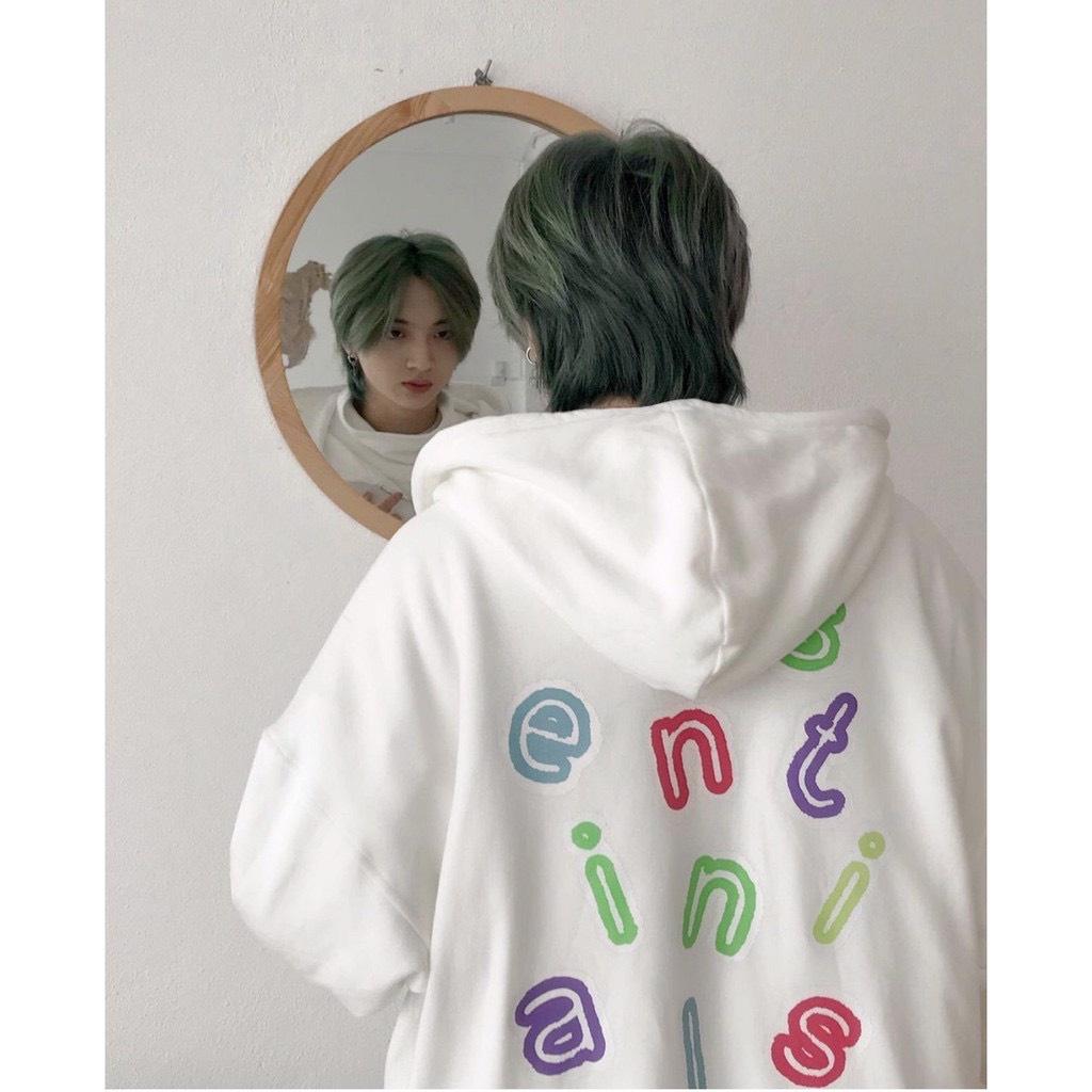 Áo khoác nỉ ️ Hoodie Dây Kéo SENTI Ulzzang form rộng Unisex bông 2 lớp trẻ trung