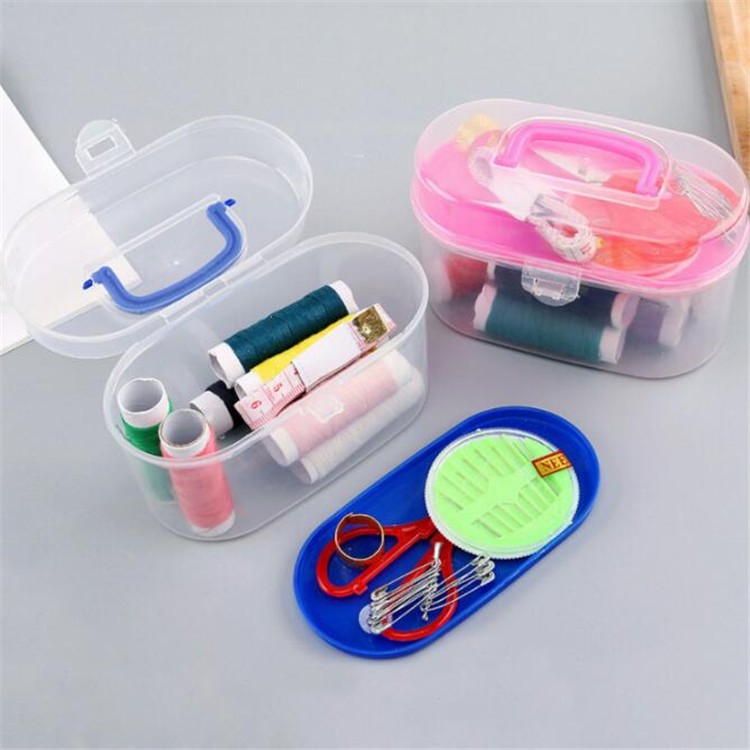 Hộp Kim Chỉ May Vá Quần Áo Xách Tay Mini Đa Năng Món Tiện Lợi Cao Cấp