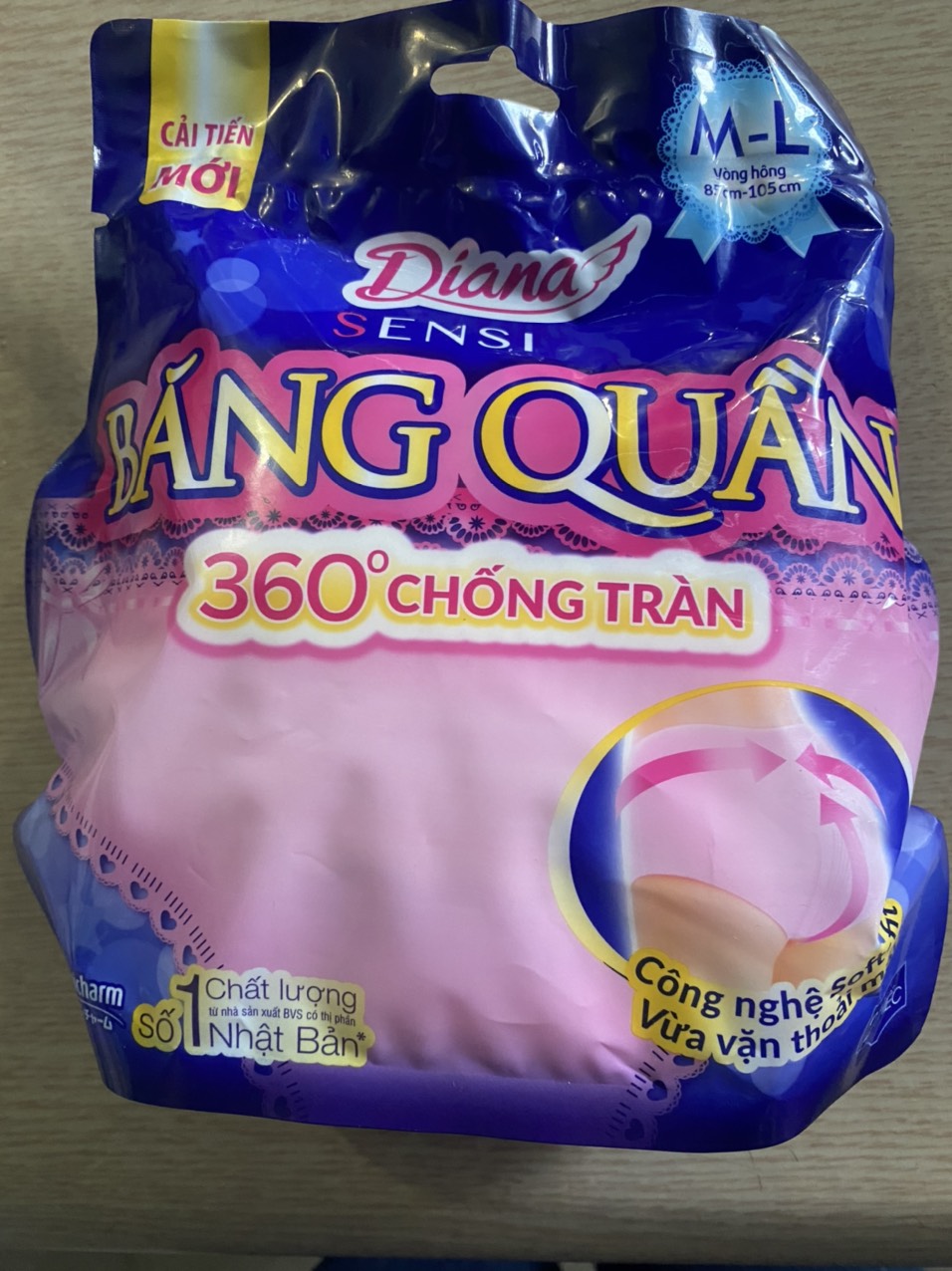 COMBO 2 GÓI BVS Sensi Night Ban Đêm Dạng Quần Size M-L 2 MIẾNG