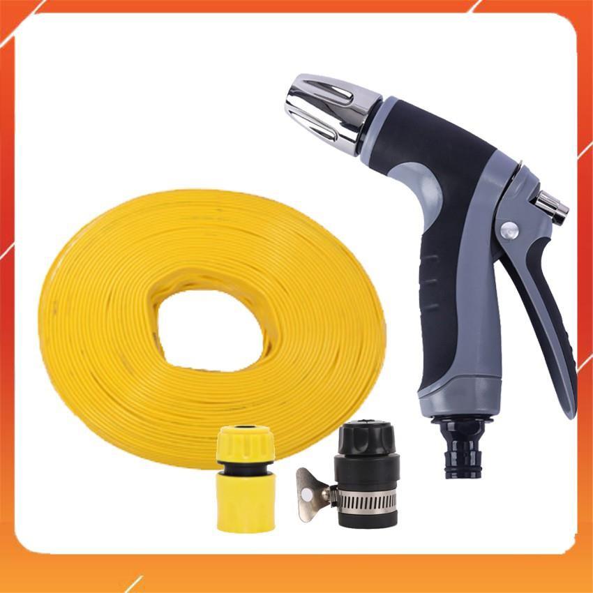 Bộ dây và vòi xịt tăng áp rửa xe tưới cây 206817