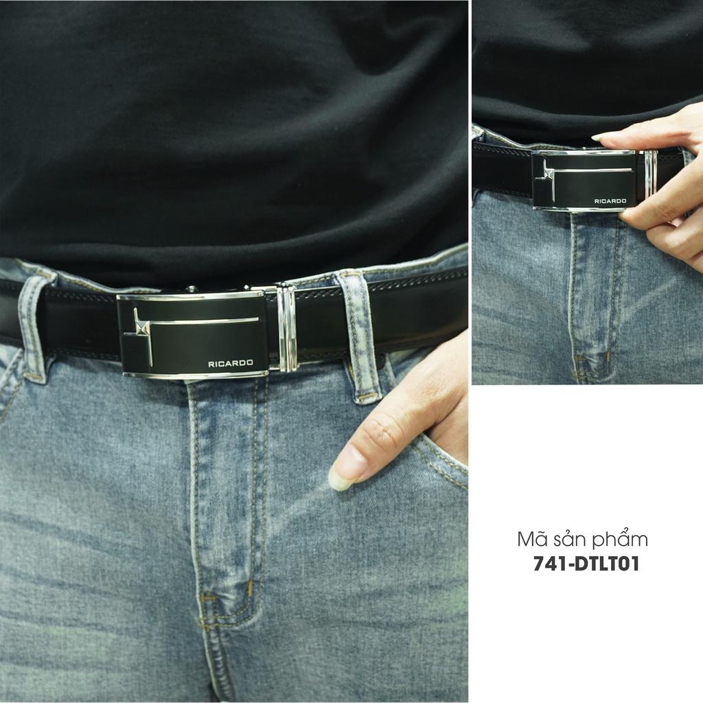 Thắt Lưng Nam Da Bò Cao Cấp Khóa Tự Động, Dây Nịt Dành Cho Nam Sang Trọng Bảo Hành 12 Tháng - T206