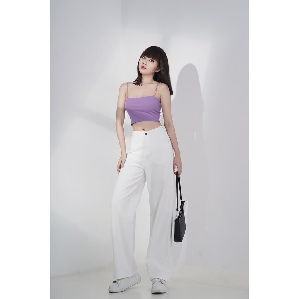 Áo Croptop 2 Dây Sợi Bún PINKSTORE29 Ôm Body A5199