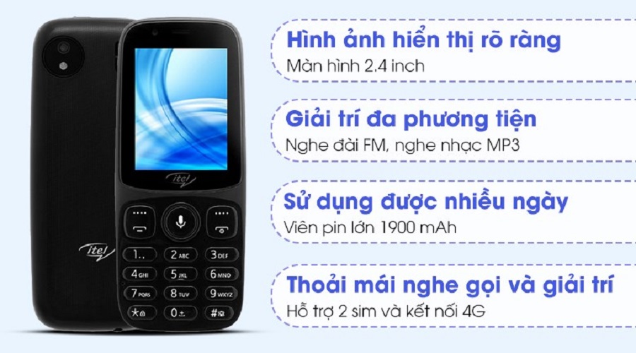Điện thoại Itel it9200 4G - WIFI - Xem YTB , FB - Hàng chính hãng